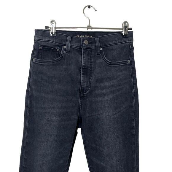 Aritzia Denim Forum The Lola Jeans Women’s Size 27 Black Washed High Rise Skinny - Picture 3 of 13
